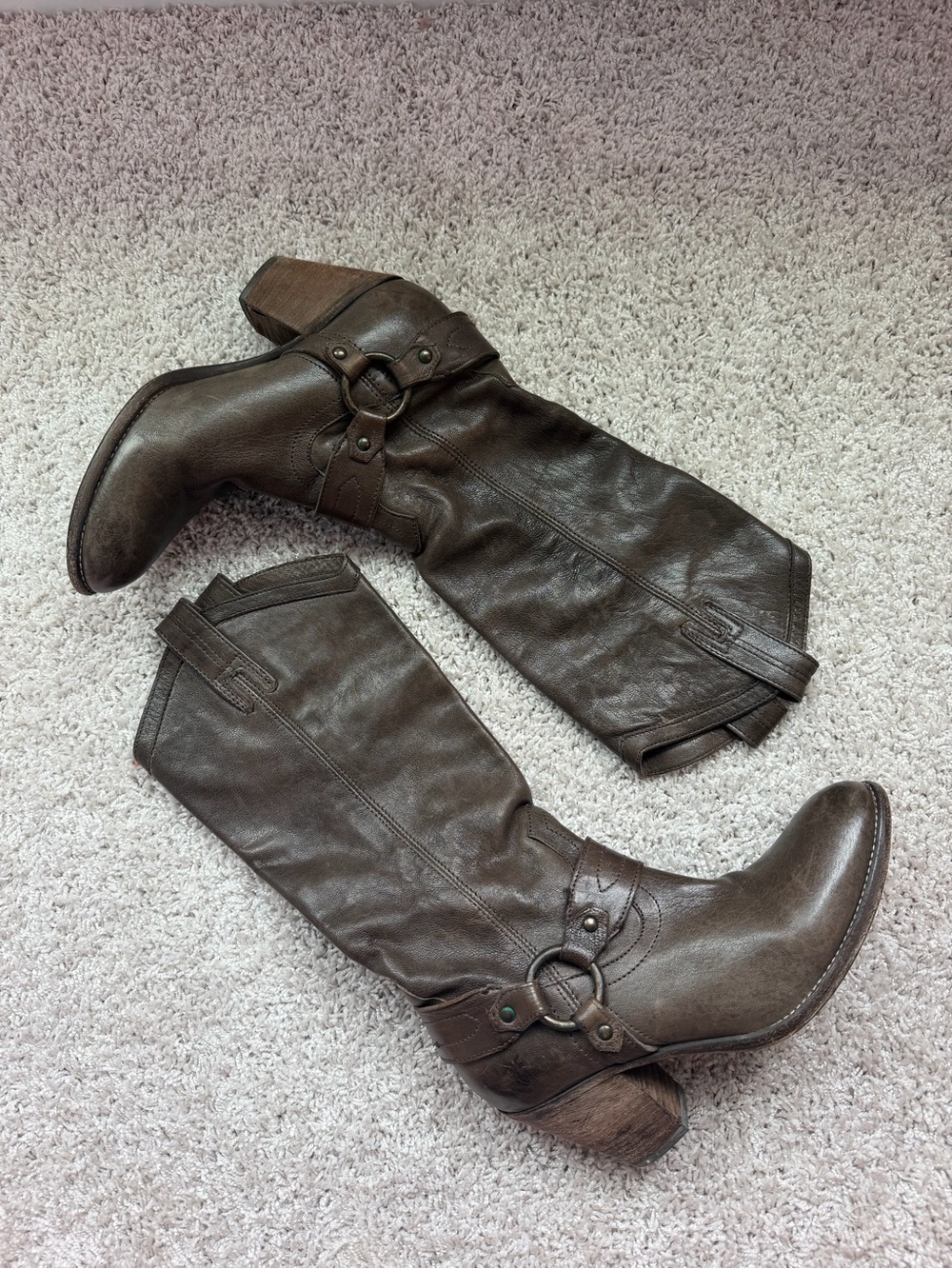 Women’s FRYE - Tall Brown Leather Riding Boots